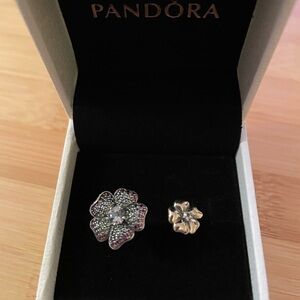 Pandora Glorious Blooms Open Ring, size 6